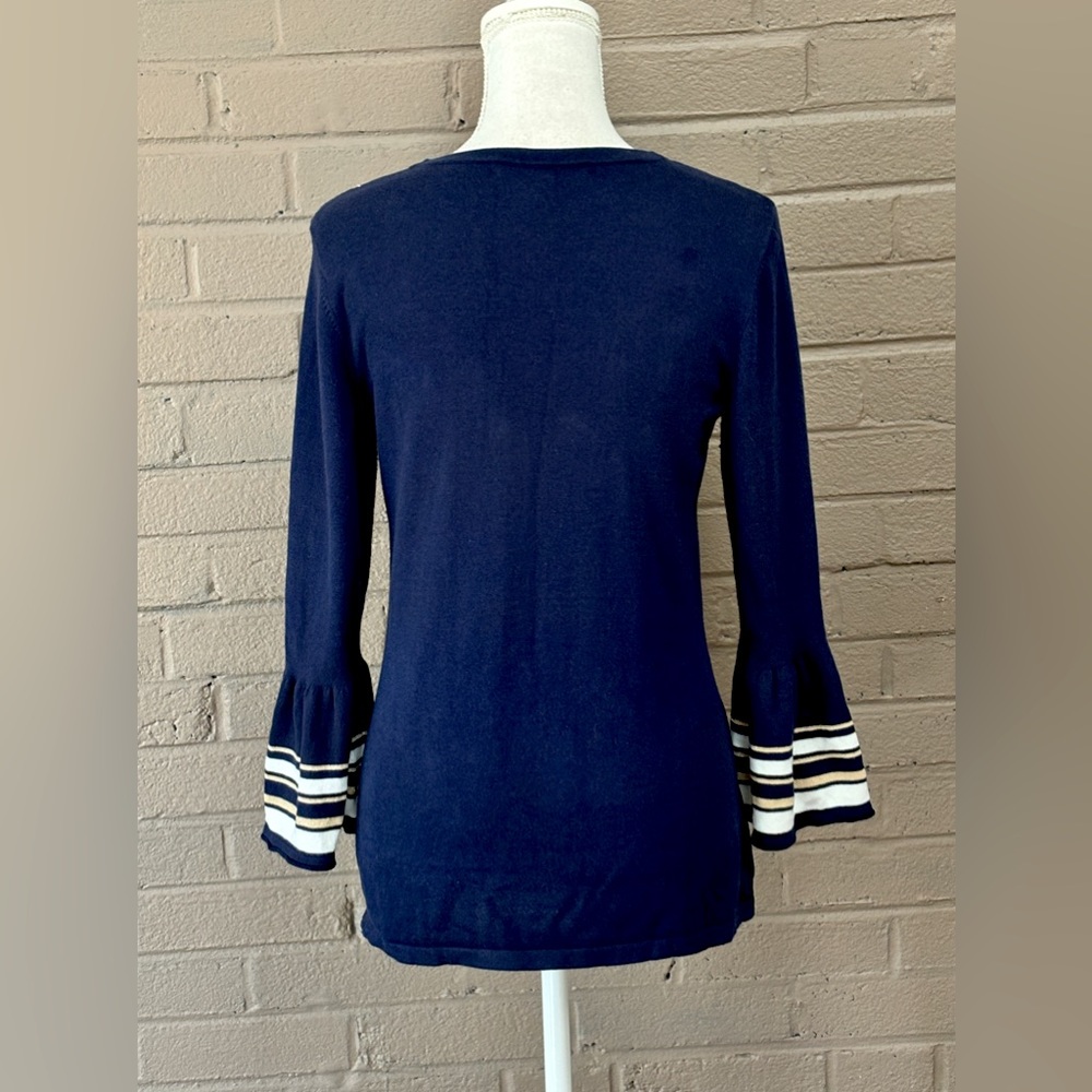 Lilly Pulitzer navy blue knit top M - Picture 5 of 11